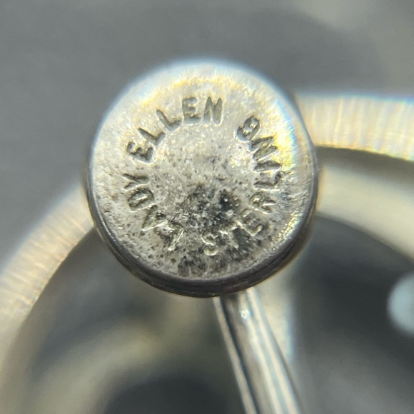 Lady Ellen Sterling silver pearl round screw back earrings Mid Century vintage - Picture 13 of 15